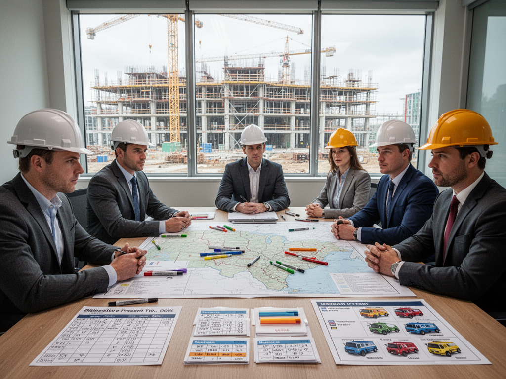 Multiple furnished properties used to house a large project workforce