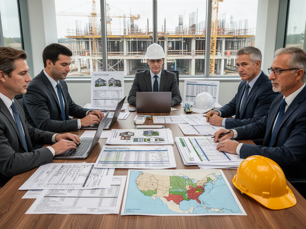 Workforce housing procurement and billing documents being reviewed for a project deployment